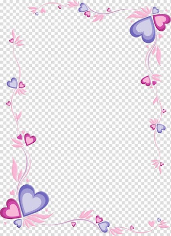 Pink frame illustration, Paper Letter Papel de carta Printing, purple frame transparent background PNG clipart