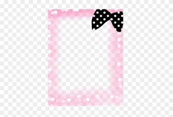 Pink Frame With Sparkles By Thekarinaz - Frame Polka Dot Png