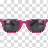 Pink framed sunglasses close-up transparent background PNG clipart