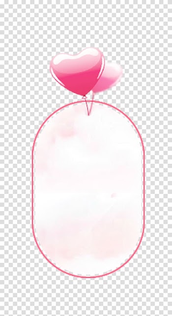 Pink , Free pink love frame to pull the material transparent background PNG clipart