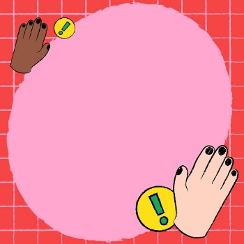 Pink funky frame background, stop | Free Vector - rawpixel