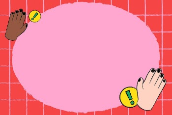 Pink funky frame background, stop | Free Vector - rawpixel
