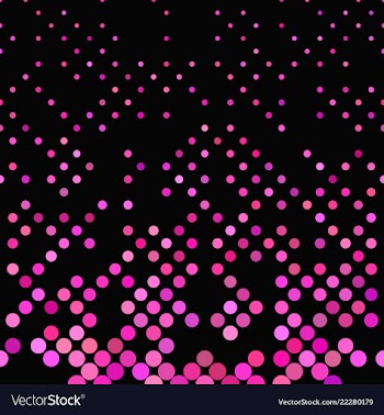 Pink geometric dot pattern background vector image