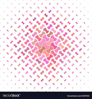 Pink geometric pattern background design vector image