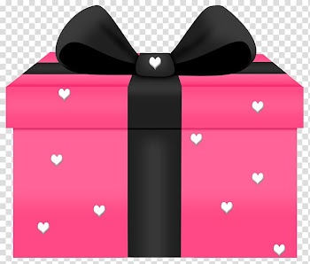 Pink gift box illustration, Gift Pink Valentine's Day , Pink Gift with Hearts Decorn transparent background PNG clipart
