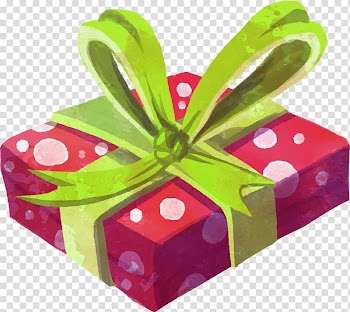 Pink gift box illustration, Hand-painted gift boxes transparent background PNG clipart