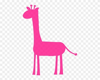 Pink Giraffe Clipart - Giraffe Silhouette Clip Art