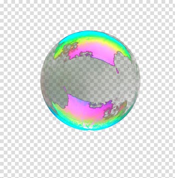 Pink, gray, and green ball illustration, Color, Colorful bubble dreamy colors transparent background PNG clipart
