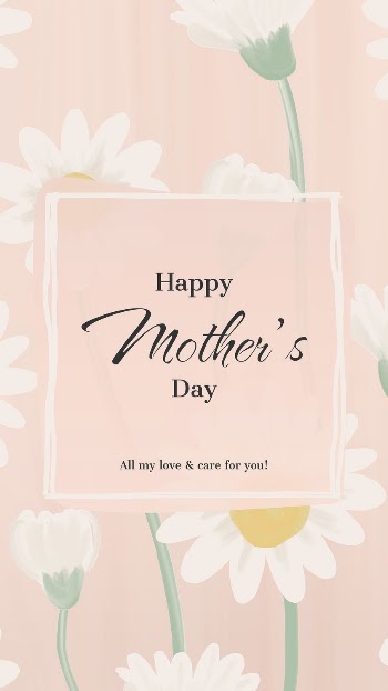 Pink greeting template, mother's day | Free Vector Template - rawpixel