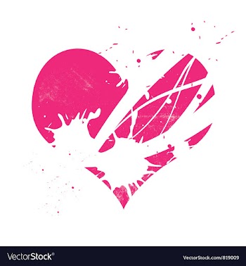  					Pink grungy heart vector&nbsp;image														