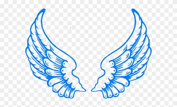 Pink Guardian Angel Wings Clip Art At Clker - Baby Blue Angel Wings
