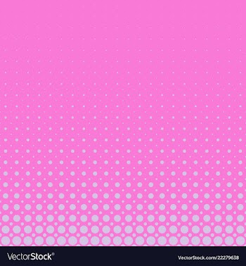 Pink halftone circle pattern background vector image