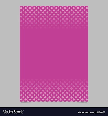 Pink halftone geometric circle and square pattern vector image