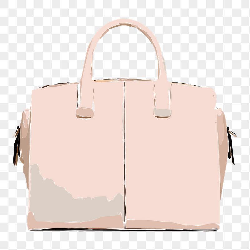 Pink handbag png sticker, watercolor | Free PNG - rawpixel