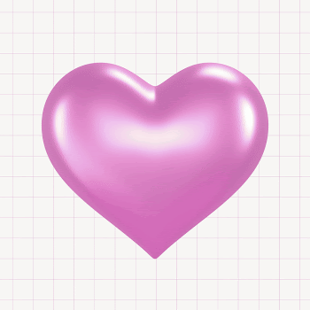 Pink heart, 3D rendering design | Free Photo - rawpixel