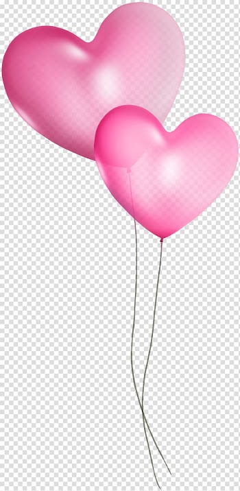 Pink heart balloon illustration, Balloon Blue Turquoise Teal , Pink Heart Balloon transparent background PNG clipart