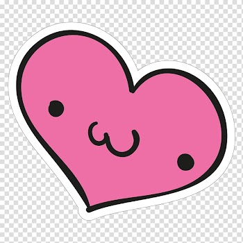 Pink heart clip, Heart Sticker Meter , cute stickers transparent background PNG clipart