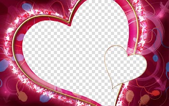 Pink heart decor, Frames Heart Love Romance, Get Love transparent background PNG clipart