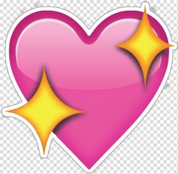 Pink heart , Emoji Heart Sticker , Emoji transparent background PNG clipart