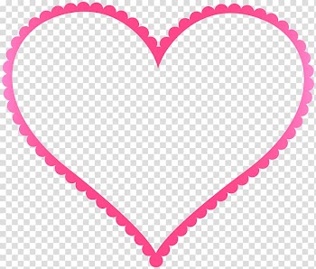 Pink heart illustration, frame Heart Scalable Graphics, Pink Heart Border Frame transparent background PNG clipart