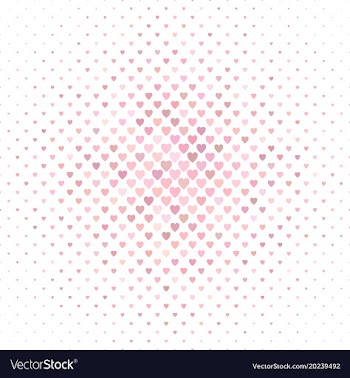Pink heart pattern background design - valentines vector image