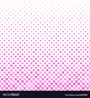 Pink heart pattern background - valentines day vector image