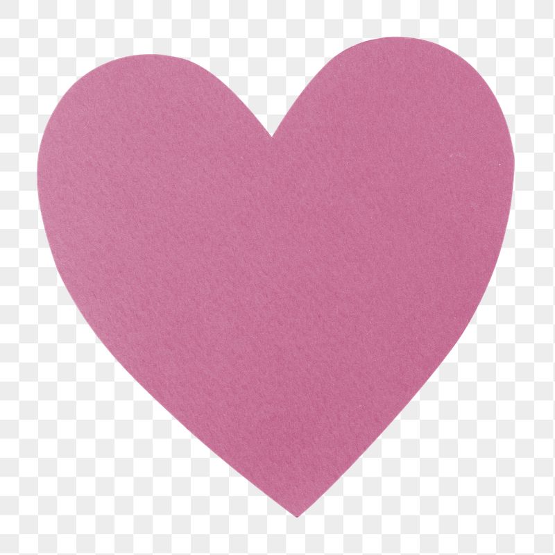 Pink heart png sticker, paper | Free PNG - rawpixel