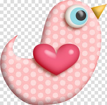 Pink heart sticker transparent background PNG clipart
