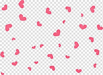 Pink heart stickers transparent background PNG clipart