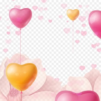 Pink Heart - Vector Heart Balloon 