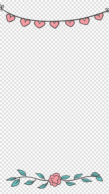 Pink hearts banner, Snapchat Snap Inc. graphic filter Wedding Bride, Wedding flower transparent background PNG clipart