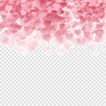 Pink hearts , Valentine's Day Heart , Valentine's Day Background transparent background PNG clipart