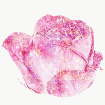 Pink holographic blooming rose design element | Free  transparent png - 2355976
