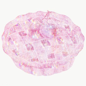 Pink holographic cherry pie design element | Free  transparent png - 2347703