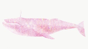 Pink holographic humpback whale  design element | Free  transparent png - 2356053