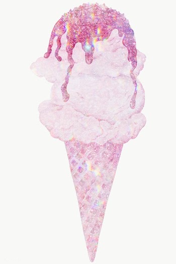 Pink holographic ice cream cone design element | Free  transparent png - 2347916