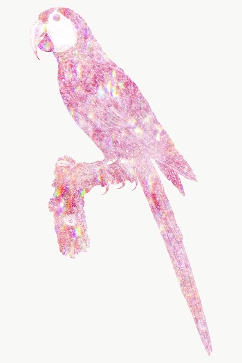 Pink holographic macaw design element | Free  transparent png - 2355945