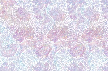Pink holographic pattern remix from artwork by William Morris