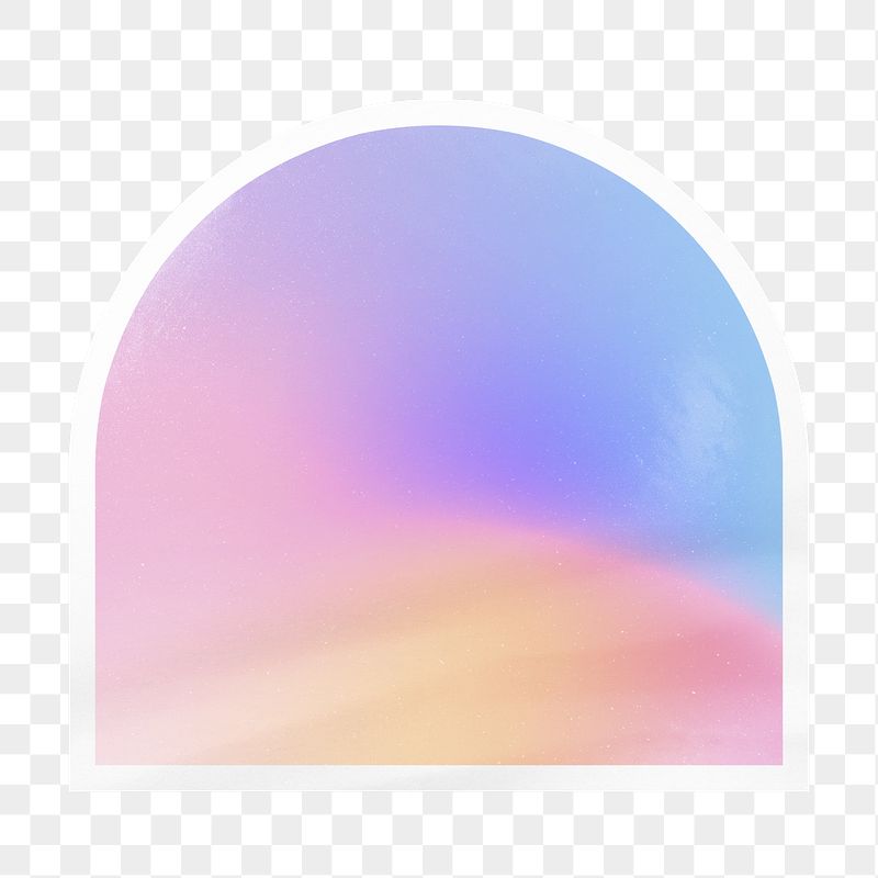Pink holographic png arc badge | Free PNG - rawpixel