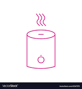 pink humidifier line icon