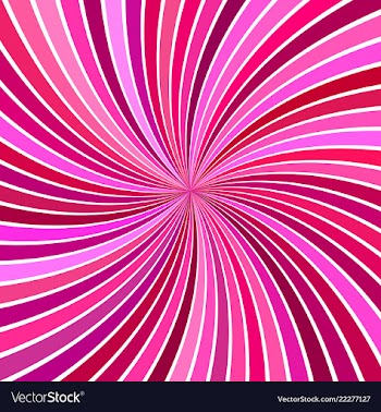 Pink hypnotic abstract striped swirl background vector image