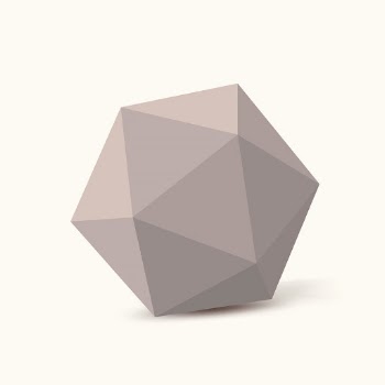 Pink icosahedron shape, 3D rendering | Free Vector - rawpixel