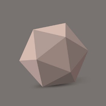Pink icosahedron shape, 3D rendering | Free Vector - rawpixel