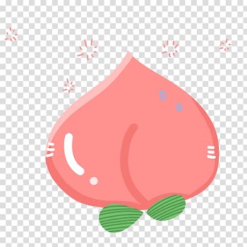 Pink illustration, Cartoon Peach, peach transparent background PNG clipart