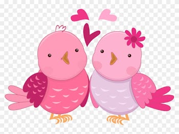 Pink In Love Birds Clipart Oh My Fiesta Wedding - Clip Art