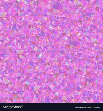 Pink irregular triangle mosaic background design vector image