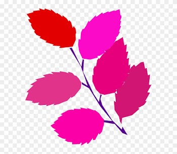 Pink Leaf Cliparts - Leaves Clipart Png Pink