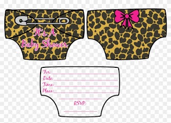 Pink Leopard Print Baby Shower Invitations - Baby Shower Invitations