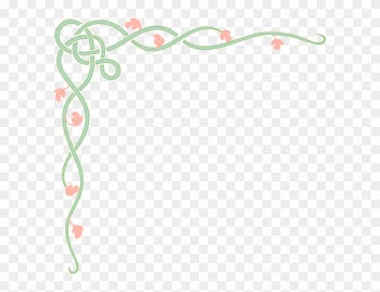 Pink Lily Clipart - Vector Page Border