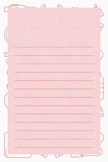 Pink lined paper note | Free stock vector - 1206783